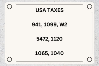 file irs forms, tax, 5472, 1120, 941, 1040, 1099, w2, form w