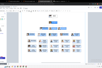 design professional organizational chart in lucidchart