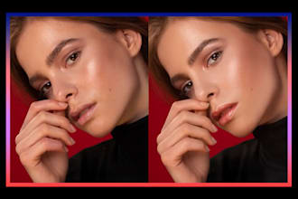 high end skin, beauty, portrait photo retouch image edit