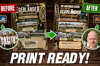 convert your ai generated design into a professional print ready cdr PSD file