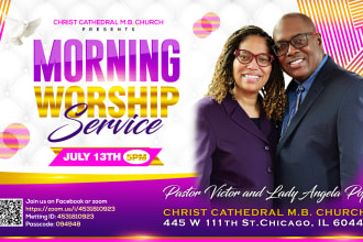 design awesome amazing professional exceptional church event bday flyer poster