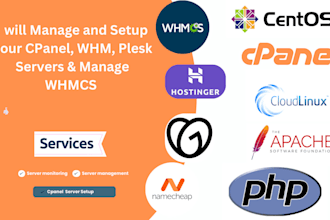 manage and setup your cpanel whm server