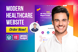 design modern medical, healthcare, clinic, doctor, counselling, homecare website
