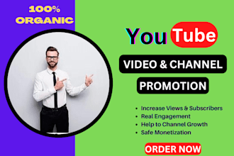 do organic youtube video promotion