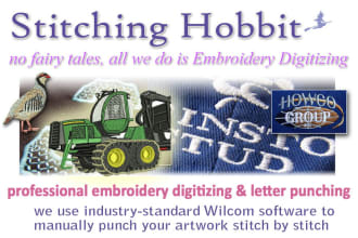 do embroidery digitizing for shirts, jackets, hats,  3d puff, any apparel