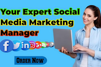 be your social media marketing manager and personal assistant