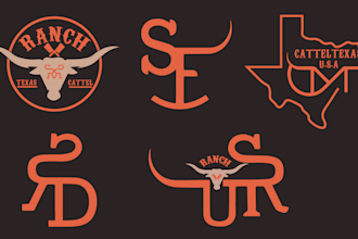 do custom western cattle brand logo design for you
