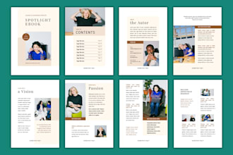 design PDF lead magnet ebook brochure and workbook
