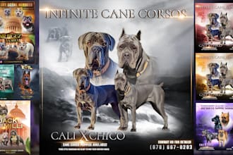 design professional dog , stud flyers, and kennel flyers