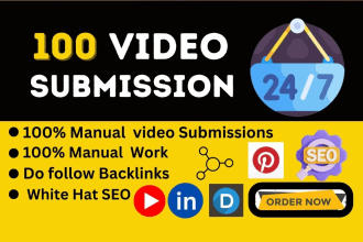 manually submit your video to top 80 high PR video sharing sites