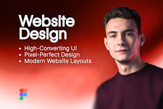 do figma website design, website ui ux design, ui ux design
