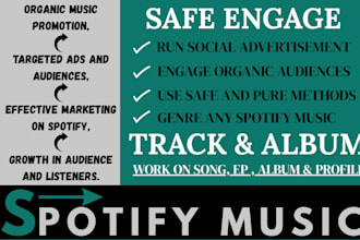 make and run organic ads for your spotify music promotion