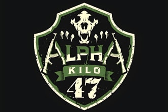 make modern army, military and badge logo design