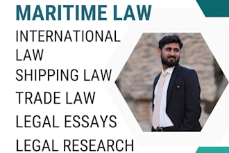 work as international maritime lawyer and legal researcher