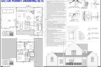 be your US UK architect for permit drawing set