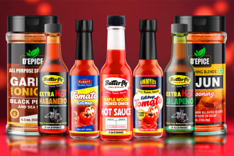 do custom labels for supplement, seasoning, sauce, jar, bottle and more