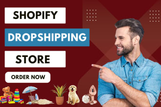 build shopify dropshipping store, shopify website with winning products