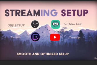 set obs and stream labs for u with overlay and everything