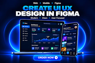 create stunning UI UX design in figma for web and mobile app