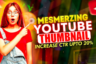 design eye catchy youtube thumbnails