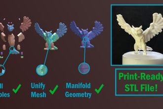 prepare a model for 3d printing