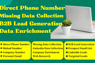 provide direct phone number with b2b lead generation
