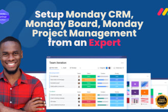 setup monday CRM, monday board, monday automation, monday project management