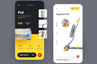 develop escooter app ebike rental app cab rental app, ride sharing app