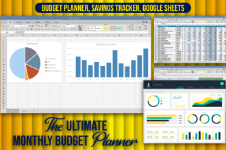 design budget planner, google sheet excel dashboard budget planner