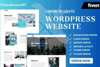 fix critical wordpress issues, fix wordpress errors, fix bug