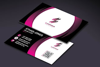 design elegant and luxury business card or visiting card within 5 hrs