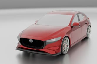 do car 3d modelling