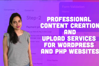 upload content and SEO optimization