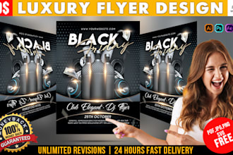 create luxury flyer design for you