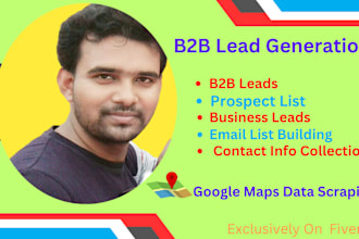 scrape google maps for b2b business lead generation with verified emails