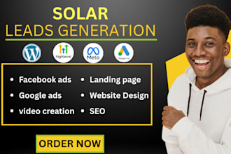 solar leads roofing leads hvac solar landing page solar logo solar website