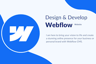 design and develop webflow website