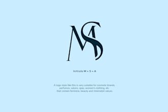 feminine, beautiful, minimalist initial letter logo design