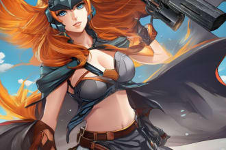 draw manga or anime illustration, concept art character art