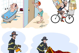 drawings and illustrations with humor