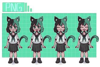 create a png tuber model