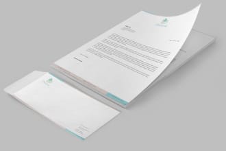 design professional letterhead and envelope