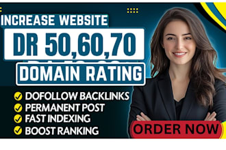increase ahrefs domain rating dr 70 using high authority SEO backlinks