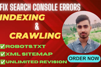 fix errors in google search console for indexing and crawling