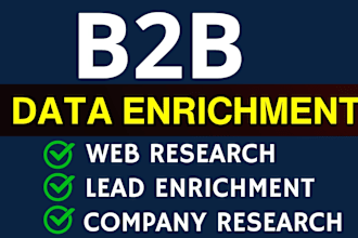 do company appending data enrichment data entry and b2b lead generation