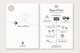 modern wedding service logo design service