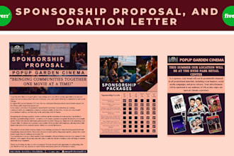 design your sponsorship, fundraising or grant proposal