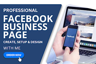 create, setup and design professional facebook business page