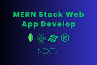 do mern stack development with react next js   node js mongodb and graph API