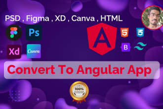 convert figma,psd,xd to angular website